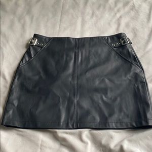 NWT Faux Leather Buckle Skirt ⛓
